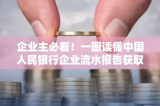 企业主必看！一图读懂中国人民银行企业流水报告获取全流程