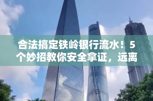 合法搞定铁岭银行流水！5个妙招教你安全拿证，远离雷区不踩坑